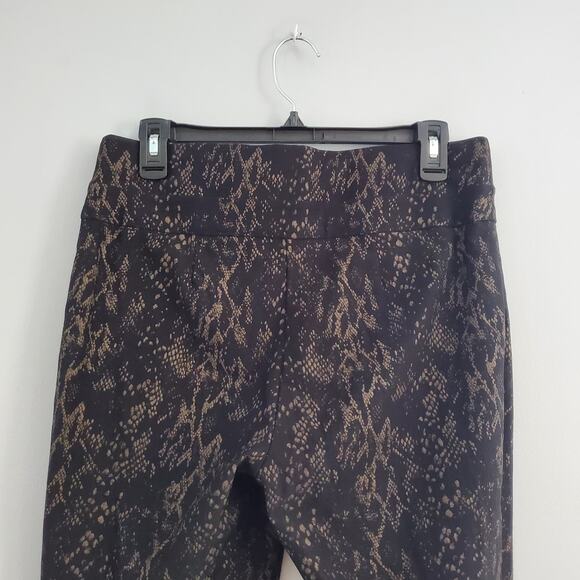 Style & Co Stretch Black Snakeskin Pattern Pants M - Picture 4 of 5